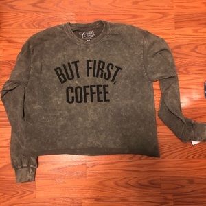 Cold Crush Green Cropped Long Sleeve T-Shirt